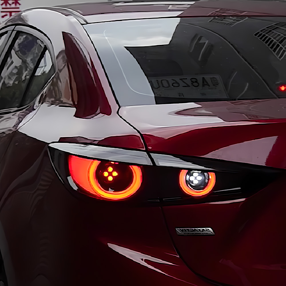 Sos Light Strobe - マツダ 3 アクセラ 2014-2018 自動リアバックランプアセンブリアップグレード車の LED