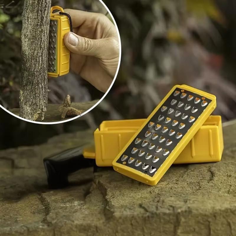 Fire Starting Kit - 屋外用拡大鏡カードファイヤースターターサバイバルキャンプツール火起こしステンレス鋼グレーター軽量