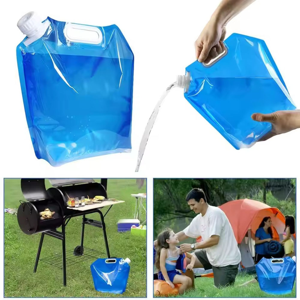 Water Bag Collapsible - ポータブル5L/10L/15L屋外折りたたみ式携帯用水袋キャリアコンテナアウトドアキャンプハイキングピクニック緊急用