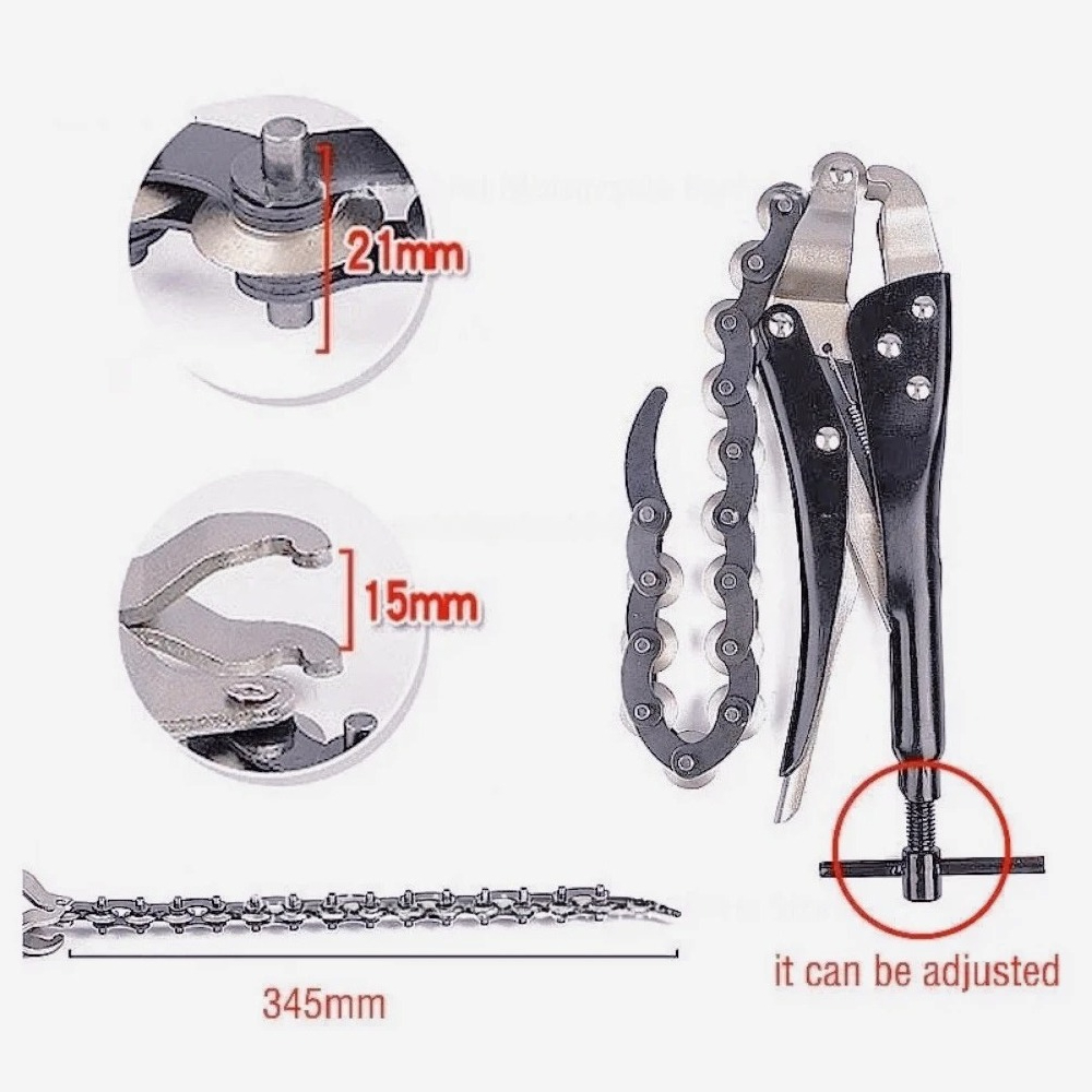 Multi Tool Plier - ヘビーデューティーチェーンパイプカッター、チェーン排気管カッターツール、マルチホイールブレードテールスチールチューブカッター、切断用ロッキングプライヤー
