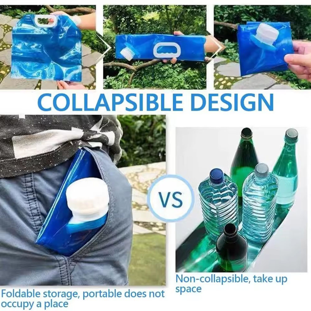 ポータブル5L/10L/15L屋外折りたたみ式携帯用水袋キャ - Water Bag Collapsible のレビューと価格