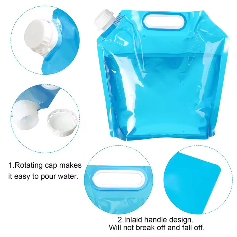 ポータブル5L/10L/15L屋外折りたたみ式携帯用水袋キャ - Water Bag Collapsible のレビューと価格