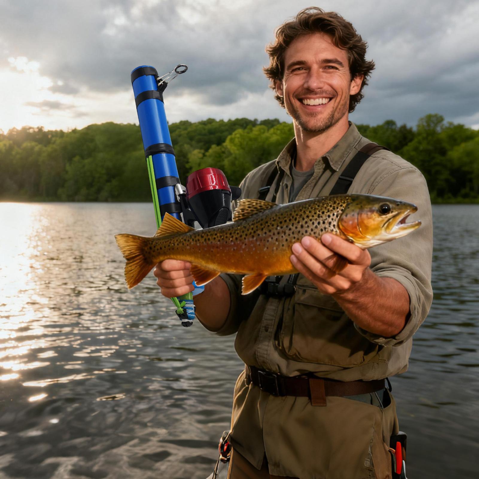 釣り竿 スリングショットデザイン コンパクトな魚用ツール リ - Fishing Kit Compact のレビューと価格