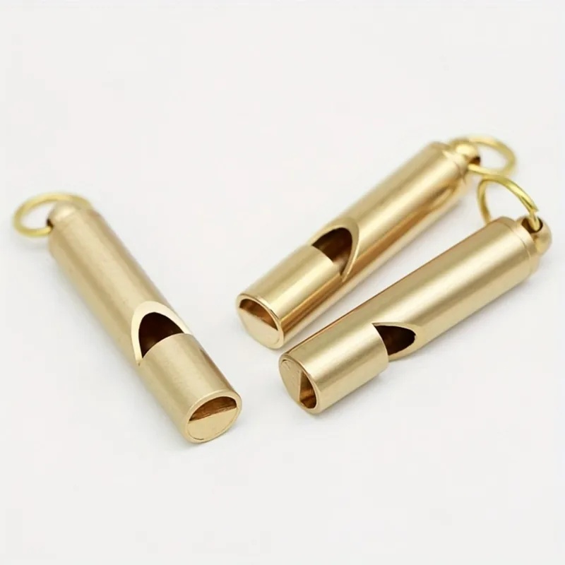 頑丈な大音量緊急サバイバルホイッスル ゴールデンカラーのクリ - Emergency Whistle Loud のレビューと価格