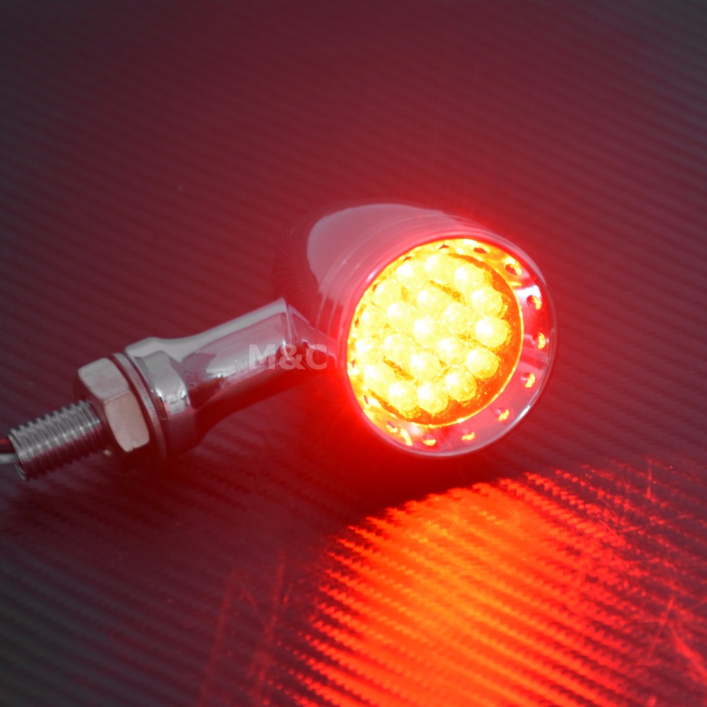 オートバイ LED ターンシグナル弾丸ウインカーオレンジ & - Signal Panel Orange のレビューと価格