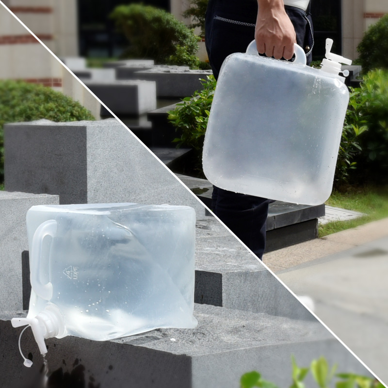 1Pc 5L プラスチック製空の折りたたみ可能なウォーターバ - Water Bag Collapsible のレビューと価格