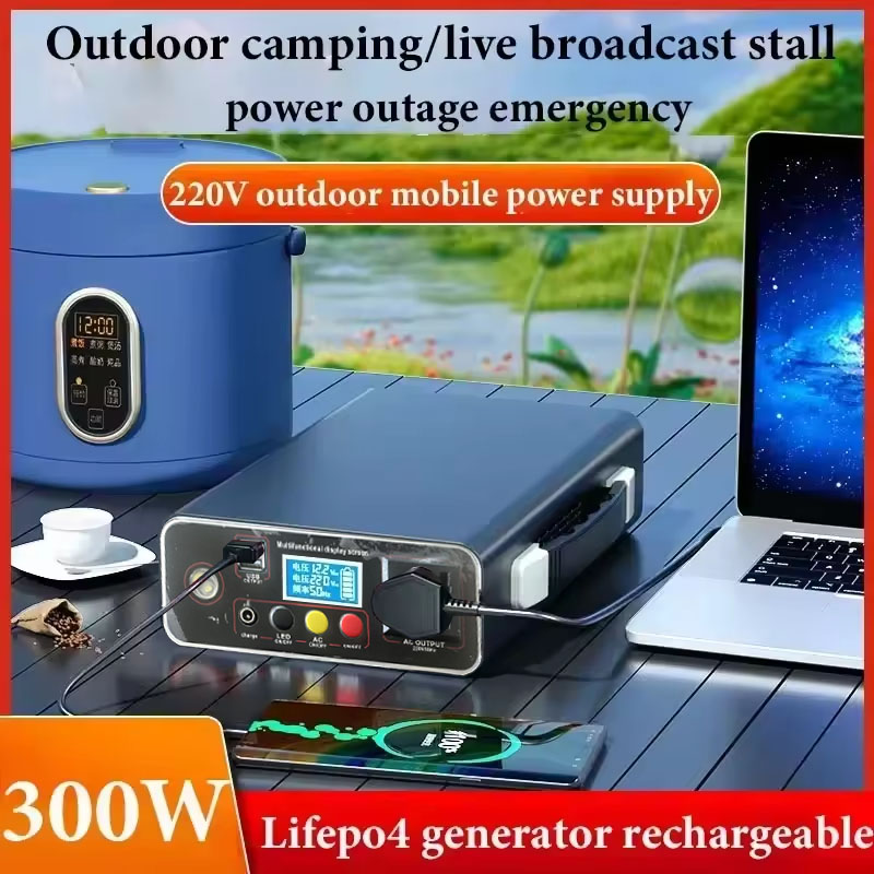 ポータブル電源 300W 220V、333Wh、90000m - Solar Emergency Charger のレビューと価格