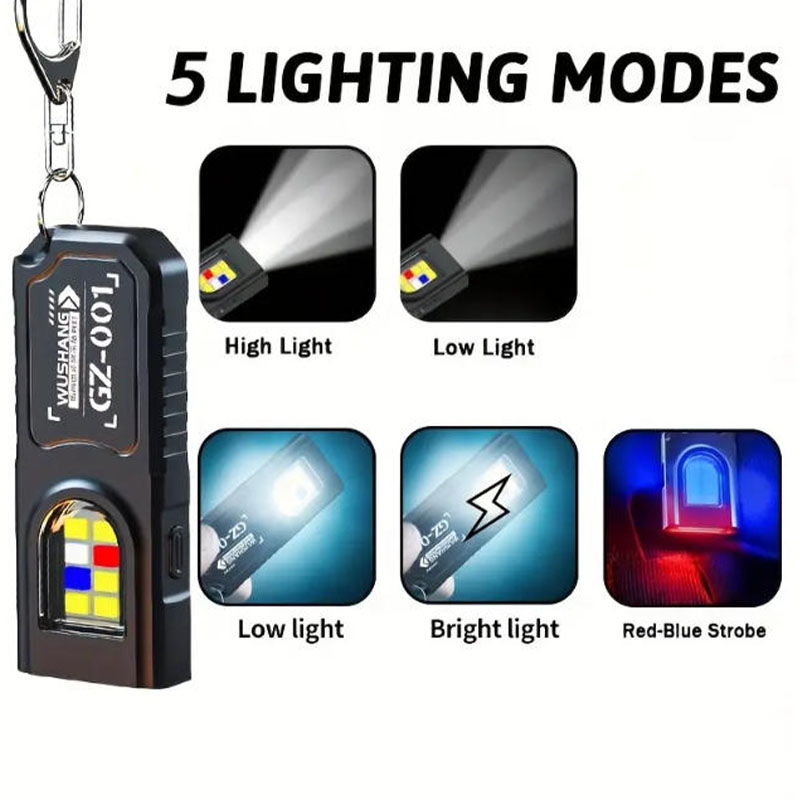 多機能キーホルダー懐中電灯 USB 充電式ミニ懐中電灯 CO - Fishing Kit Compact のレビューと価格